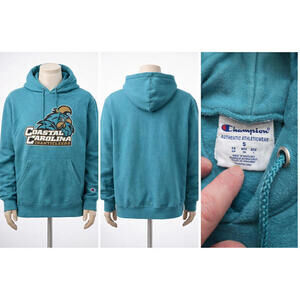 Coastal Carolina Chanticleers Champion Hoodie Sweatshirt Adult Small - Green